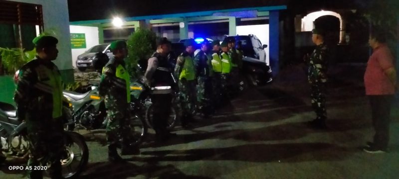 Sinergitas TNI-Polri di Tebing Tinggi Gelar Patroli Malam Antisipasi Kriminalitas