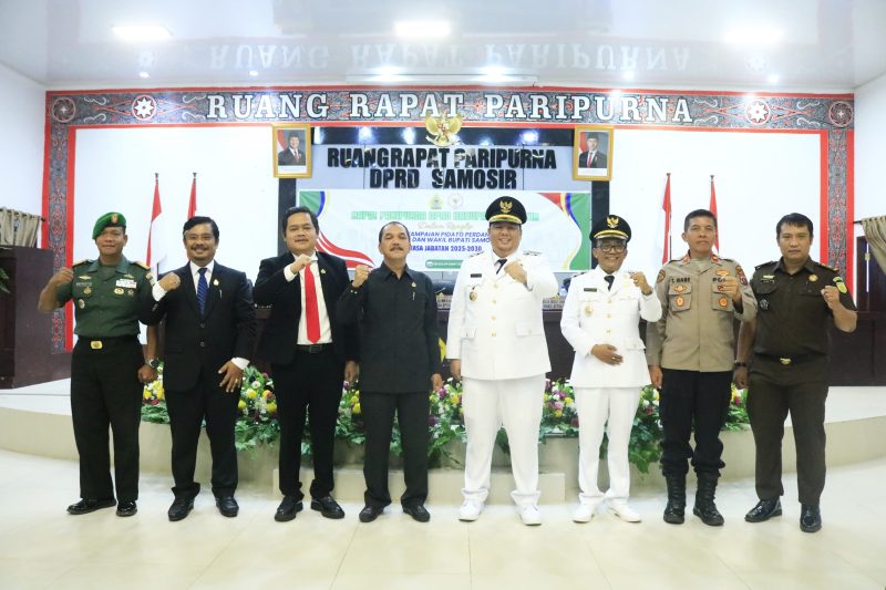 Bupati dan Wabup Samosir Sampaikan Pidato Perdana di Hadapan DPRD, Tawarkan Visi Maju dan Sinergitas untuk Samosir
