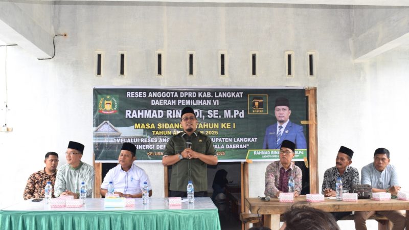 Rahmad Rinaldi Serap Aspirasi Warga Pekan Gebang dalam Reses Kedua Sebagai Anggota DPRD Langkat