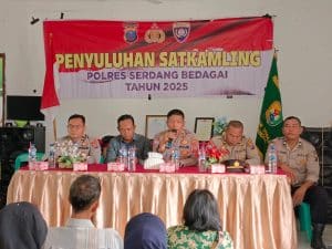 Polres Sergai Tingkatkan Penyuluhan Hukum dan Perangi Premanisme di Desa Manggis