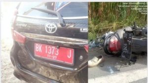 Mobil Kepala UPT Samsat Humbahas Tabrak 3 Orang Hingga Tewas dan 1 Orang Kritis