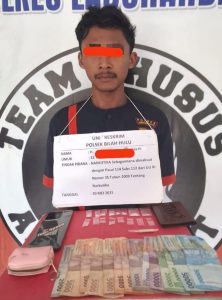 Polsek Bilah Hulu Ringkus Pengedar Sabu Setelah Gerebek Rumah di Desa Sidorukun