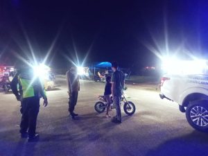 Polsek Kualuh Hulu Gelar Patroli Blue Light untuk Antisipasi Kejahatan Jalanan dan Premanisme