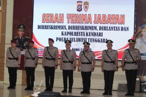 Kapolda Sultra Lantik Pejabat Baru, Dorong Inovasi dan Perkuat Pelayanan Publik