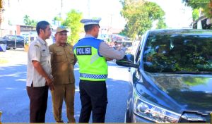 Wabup Labuhanbatu Ajak Warga Taat Bayar Pajak Saat Tinjau Operasi Gabungan Penagihan PKB