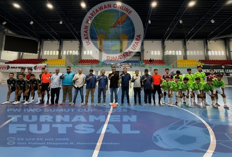 Meriahkan Jelang Pelantikan, Ketum IWO Buka Turnamen Futsal PW IWO Sumut Cup 2025