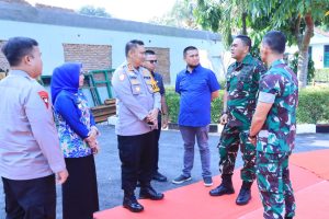Perkuat Sinergi TNI-Polri, Kapolres Labuhanbatu Hadiri Kunker Danrem 022/PT