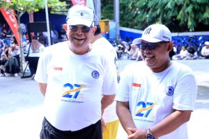 Gowes Meriah Dies Natalis ULB, Waka Polres dan Rektor Kayuh Bersama