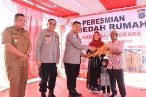 Kapolres Labuhanbatu Resmikan Rumah Layak Huni Sambut HUT Bhayangkara ke-79