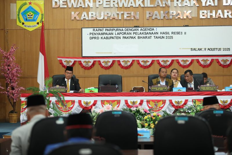 DPRD Pakpak Bharat Paparkan Hasil Reses II 2025