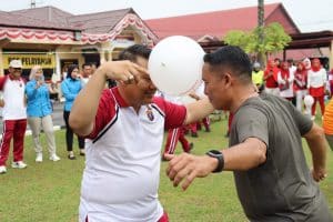 Polres Labuhanbatu Meriahkan HUT RI ke-80 Lewat Olahraga dan Lomba Rakyat