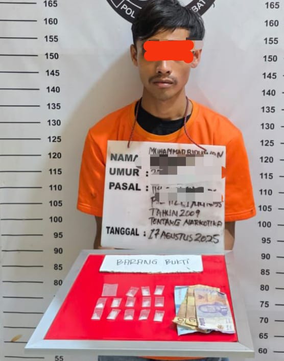 Edarkan Sabu di Toilet Warnet, Pemuda Labuhanbatu Ditangkap Satres Narkoba