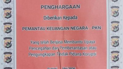 PKN Raih Penghargaan Negara Lewat Kapolres Supiori Papua