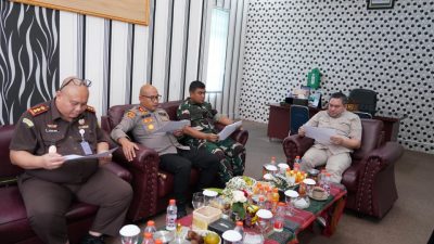 Bupati Pakpak Bharat Pimpin Rapat Forkopimda di Kodim 0206/Dairi