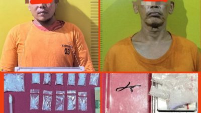 Polisi Ringkus Dua Pengedar Sabu di Labusel