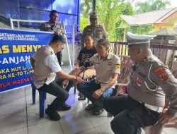 Sat Lantas Polres Labuhanbatu Sambangi Purnawirawan Jelang HUT Lalu Lintas ke-70