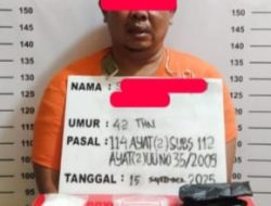 Pengedar Sabu Dibekuk di Bilah Hulu, Polisi Sita 181,55 Gram Barang Bukti