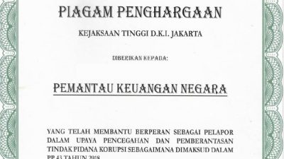 PKN Terima Penghargaan Negara atas Laporan Dugaan Korupsi