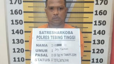 Satresnarkoba Polres Tebing Tinggi Amankan 25,87 Gram Sabu dari Jalan Salak