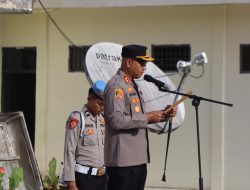 Kapolres Pakpak Bharat Pimpin Apel Pengamanan Aksi Unjuk Rasa di Kantor Bupati dan DPRD