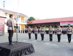 Kapolres Tebing Tinggi Pimpin Sertijab dan Pelantikan Pejabat Baru, Tegaskan Pentingnya Integritas Aparat Polri
