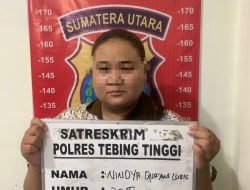 Polres Tebing Tinggi Ringkus Wanita Muda Penipu Investasi Bodong Rp45 Juta