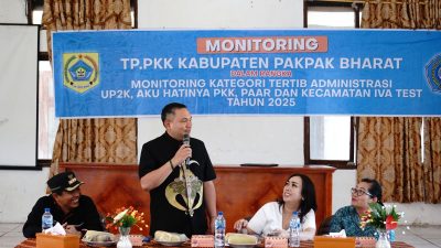 Bupati Pakpak Bharat dan Ketua TP PKK Tinjau Evaluasi 10 Program Pokok PKK di Kecamatan STTU Julu