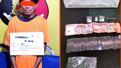 Polsek Panai Hilir Tangkap Pengedar Sabu di Sei Berombang