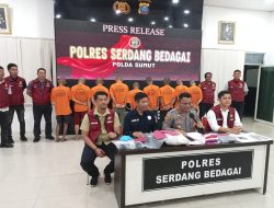 Polres Sergai Ciduk 9 Pelaku Pembobolan Gudang, Kerugian Capai Rp150 Juta