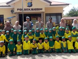 Anak-Anak TK Belajar Jadi Polisi Cilik di Polsek Marbau