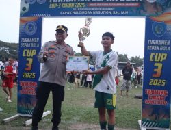 Wakapolres Labuhanbatu Dukung Turnamen Sepak Bola Pelajar, Dorong Pembinaan Generasi Muda