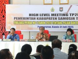 Wakil Bupati Samosir Pimpin Rapat TP2DD, Evaluasi Efektivitas Pajak dan Retribusi Daerah