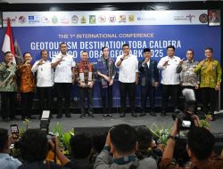 Bupati Samosir Dampingi Gubernur Sumut di Konferensi Geowisata Kaldera Toba UNESCO Global Geopark 2025