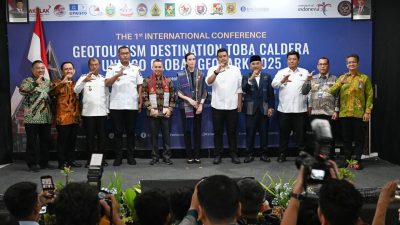 Bupati Samosir Dampingi Gubernur Sumut di Konferensi Geowisata Kaldera Toba UNESCO Global Geopark 2025