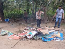 Polsek Bilah Hulu Grebek Lokasi Diduga Sarang Narkoba di Mual Mas