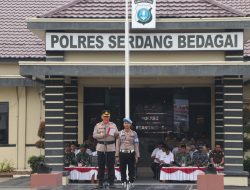 Cegah Dampak Cuaca Ekstrem, Kapolres Sergai Pimpin Apel Kesiapsiagaan Bencana Hidrometeorologi