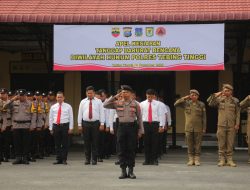 Kapolres Tebing Tinggi Pimpin Apel Kesiapsiagaan Hadapi Potensi Bencana Alam