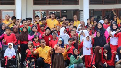 Kapolres Langkat Bangun Semangat Inklusif Lewat Olahraga Bersama Anak SLB Negeri Stabat