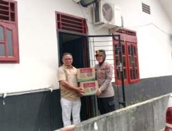 Polsek NA IX-X Gerak Cepat Salurkan Bantuan ke Warga Terdampak Banjir
