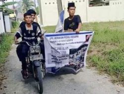 Remaja Taruna-45 Keliling Naik Betor Kumpulkan Donasi untuk Bencana Sumut