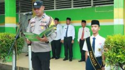 Bhabinkamtibmas Ajak Pelajar MTsN 1 Rantau Utara Jaga Diri Lewat Program Cooling System