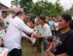 Bupati Pakpak Bharat Salurkan Tujuh Ton Beras Bantuan Presiden di Pagindar
