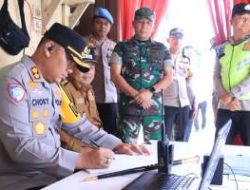 Kapolres Labuhanbatu Tinjau Kesiapan Pos Pengamanan Natal dan Tahun Baru