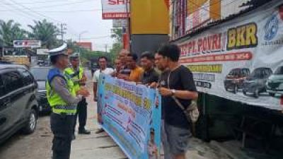 Satlantas Polres Labuhanbatu Gelar Operasi Keselamatan di Loket Travel
