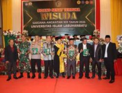 Wakapolres Labuhanbatu Hadiri Wisuda Sarjana Unisla Angkatan XIX