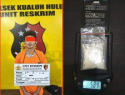 Polsek Kualuh Hulu Tangkap Terduga Pengedar Sabu, 5,84 Gram Diamankan