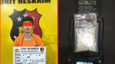 Polsek Kualuh Hulu Tangkap Terduga Pengedar Sabu, 5,84 Gram Diamankan