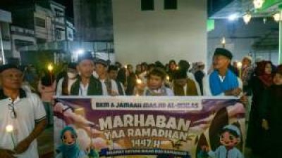 Pawai Obor Tebing Tinggi Gaungkan Persatuan Sambut Ramadhan