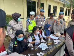 Tes Urine Mendadak, Polres Sergai Pastikan Personel Bebas Narkoba