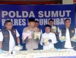 Polres Labuhanbatu Gagalkan Pengiriman 31,5 Kg Sabu dan 30 Ribu Ekstasi